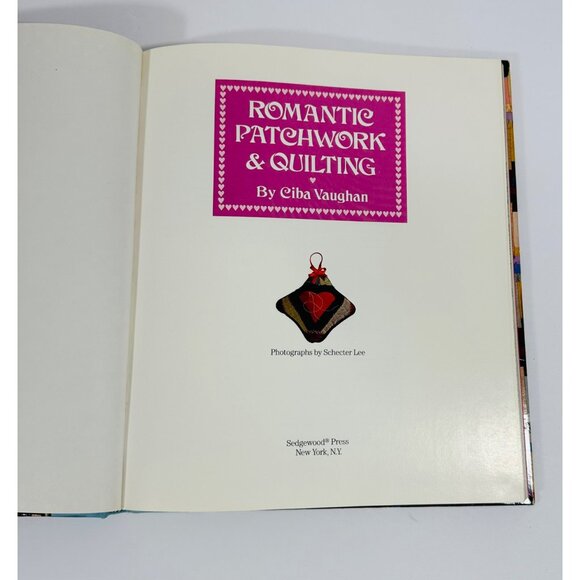 Romantic Patchwork & Quilting By Ciba Vaughan Hardcover 1989 Sewing & Craft Book - Picture 6 of 16